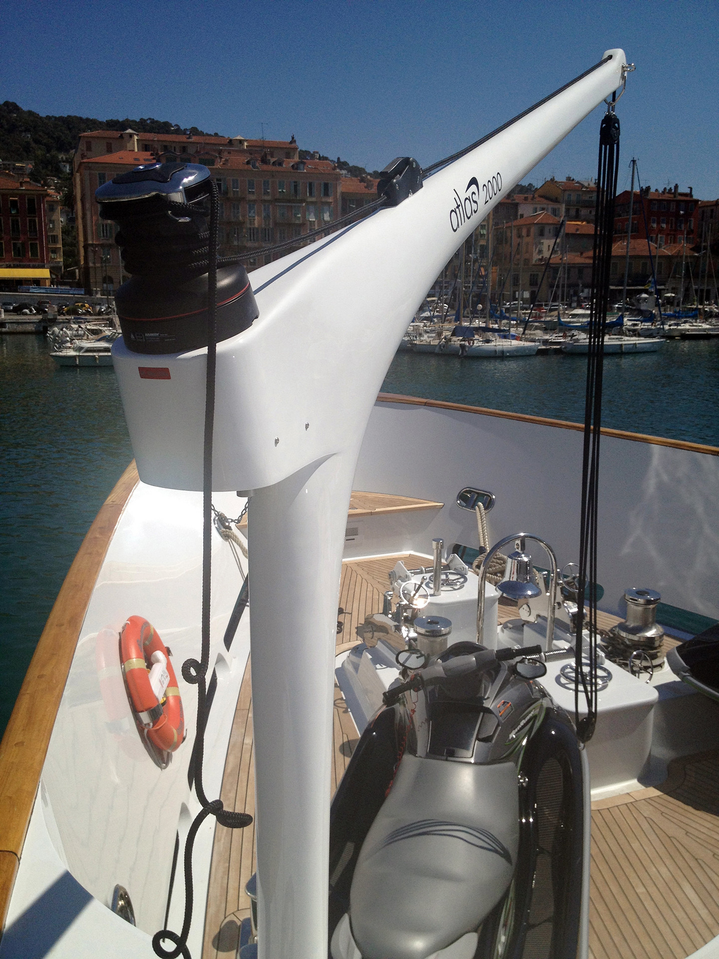 Harken Safety & Rescue Winch Options for Carbon Fiber Davits Harken